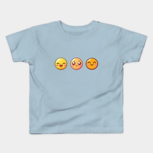 Happy Smiley Faces Pack Kids T-Shirt